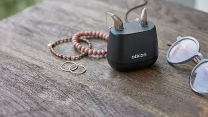 Oticon Intent Still Life mini RITE Jewelry Glasses MS 0435b