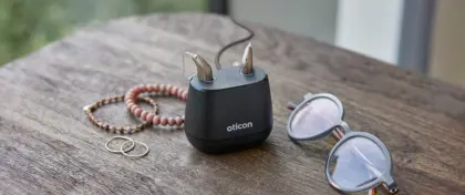 Oticon Intent Still Life mini RITE Jewelry Glasses MS 0435b